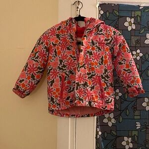 Cat & Jack Floral Multicolor Kids Puffer Jacket